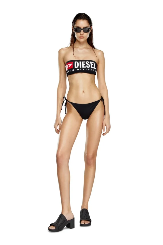 bfb-bryna Top bikini a fascia con maxi logo bfb-bryna Top bikini a fascia con maxi logo