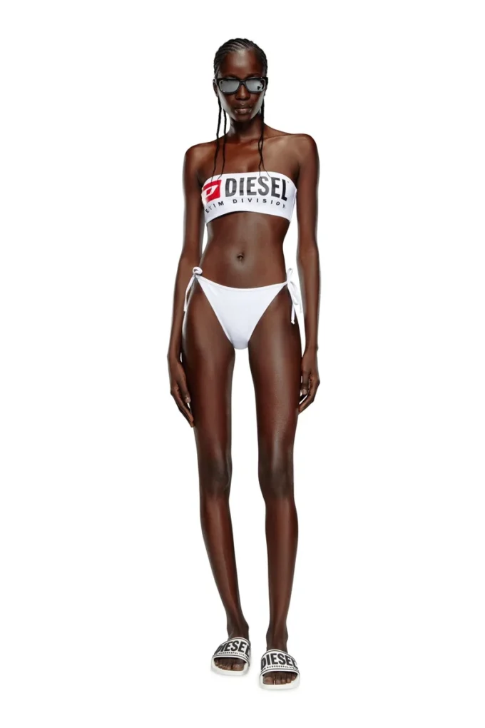 bfb-bryna Top bikini a fascia con maxi logo bfb-bryna Top bikini a fascia con maxi logo
