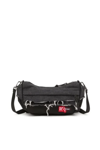 Borsa a tracolla Diesel Borsa a tracolla in denim destroyed e CORDURA®
