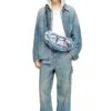 Borsa a tracolla Diesel Borsa multipocket in denim trompe l’oeil Borsa a tracolla Diesel Borsa multipocket in denim trompe l’oeil
