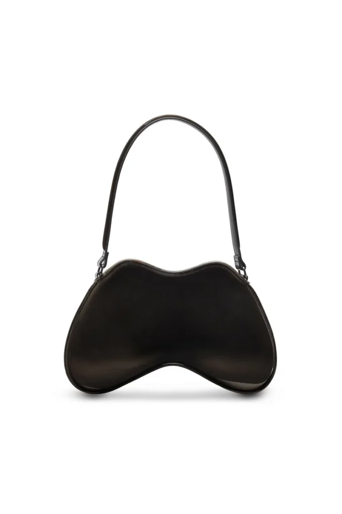Borsa a tracolla Double-D Borsa a tracolla rigida Double-D in PU lucido dégradé Borsa a tracolla Double-D Borsa a tracolla rigida Double-D in PU lucido dégradé