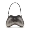 Borsa a tracolla Double-D Borsa a tracolla rigida Double-D in PU spazzolato Borsa a tracolla Double-D Borsa a tracolla rigida Double-D in PU spazzolato