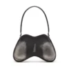 Borsa a tracolla Double-D Borsa a tracolla rigida Double-D in PU spazzolato Borsa a tracolla Double-D Borsa a tracolla rigida Double-D in PU spazzolato