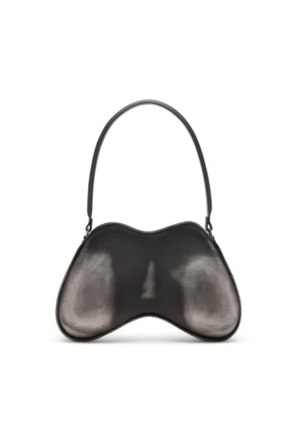 Borsa a tracolla Double-D Borsa a tracolla rigida Double-D in PU spazzolato