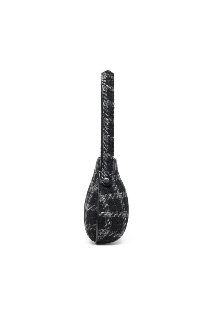Borsa a tracolla Double-D con motivo pied-de-poule Borsa a tracolla Double-D con motivo pied-de-poule