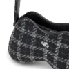 Borsa a tracolla Double-D con motivo pied-de-poule Borsa a tracolla Double-D con motivo pied-de-poule