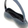 Borsa a tracolla Double-D in denim solarizzato