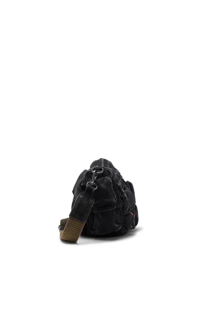 Borsa a tracolla multi-pkts x Borsa Multi-Pkts-Multipocket in denim lavato
