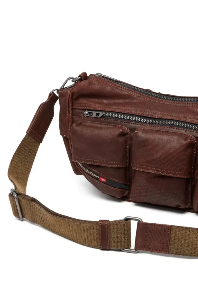 Borsa a tracolla multi-tasche x Multi-Pockets – Borsa in cotone con tasche multiple