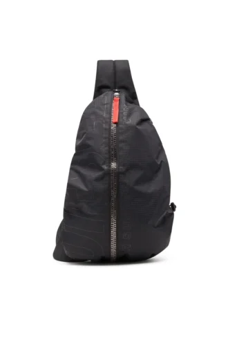Borsa a tracolla zip-d x Zaino Zip-D-Sling in tessuto jacquard a quadri