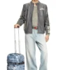Borsa da cabina Diesel Transit’r in denim trompe l’oeil