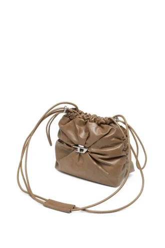 Borsa Scrunch-D-Bucket Borsa Scrunch-D-Bucket in pelle lucida stropicciata