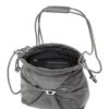 Borsa Scrunch-D-Bucket Borsa Scrunch-D-Bucket in pelle lucida stropicciata Borsa Scrunch-D-Bucket Borsa Scrunch-D-Bucket in pelle lucida stropicciata
