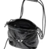 Borsa Scrunch-D-Bucket Borsa Scrunch-D-Bucket in pelle lucida stropicciata Borsa Scrunch-D-Bucket Borsa Scrunch-D-Bucket in pelle lucida stropicciata