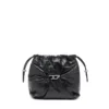 Borsa Scrunch-D-Bucket Borsa Scrunch-D-Bucket in pelle lucida stropicciata Borsa Scrunch-D-Bucket Borsa Scrunch-D-Bucket in pelle lucida stropicciata