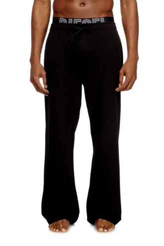bradley-d-pop Pantaloni lounge in cotone felpato con logo in vita