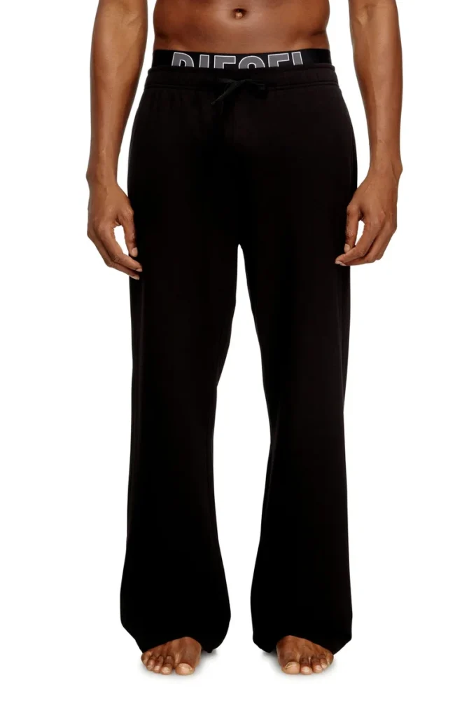 bradley-d-pop Pantaloni lounge in cotone felpato con logo in vita bradley-d-pop Pantaloni lounge in cotone felpato con logo in vita