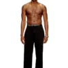 bradley-d-pop Pantaloni lounge in cotone felpato con logo in vita bradley-d-pop Pantaloni lounge in cotone felpato con logo in vita