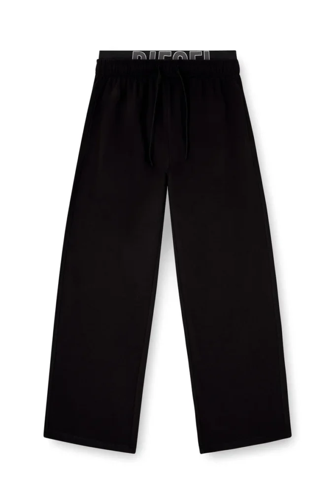 bradley-d-pop Pantaloni lounge in cotone felpato con logo in vita bradley-d-pop Pantaloni lounge in cotone felpato con logo in vita