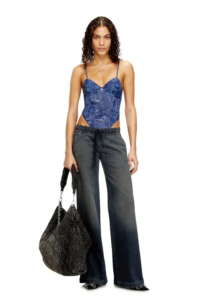 bridget-dnm Body in maglia effetto denim bridget-dnm Body in maglia effetto denim