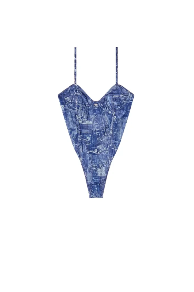 bridget-dnm Body in maglia effetto denim bridget-dnm Body in maglia effetto denim