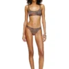 bunchy-utlt Slip da bikini mimetico con logo ritagliato bunchy-utlt Slip da bikini mimetico con logo ritagliato
