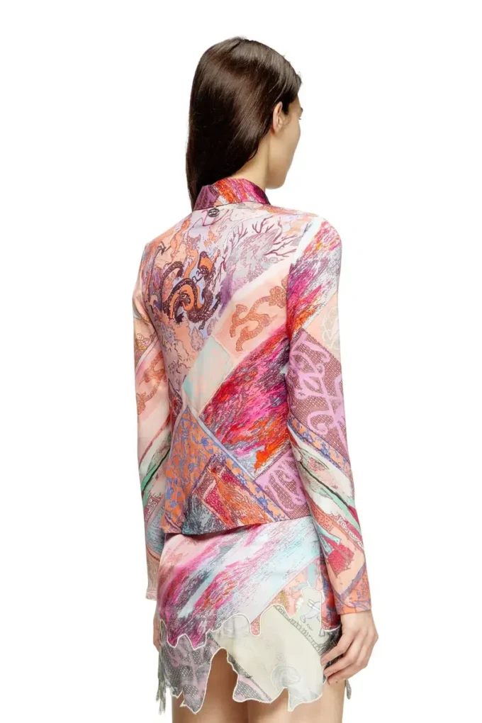 c-amelia Camicia in viscosa elasticizzata con stampa araldica c-amelia Camicia in viscosa elasticizzata con stampa araldica