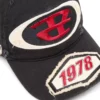 c-braff Cappellino da baseball con toppe ricamate c-braff Cappellino da baseball con toppe ricamate
