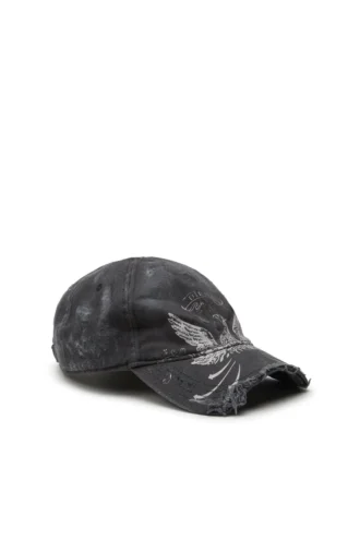 c-fenix Cappellino da baseball effetto consumato con stampa Phoenix