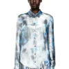 c-ronor-s2 Camicia metallizzata con stampa di rose sfocate c-ronor-s2 Camicia metallizzata con stampa di rose sfocate