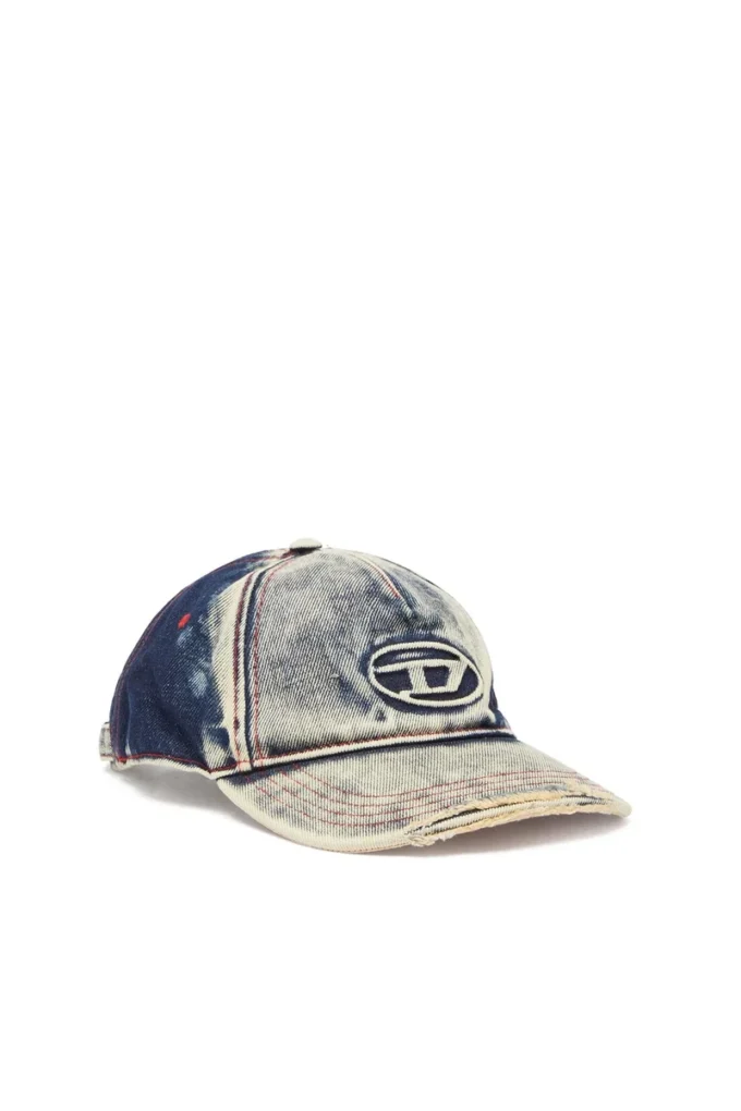 c-seymon Cappellino da baseball in denim trattato