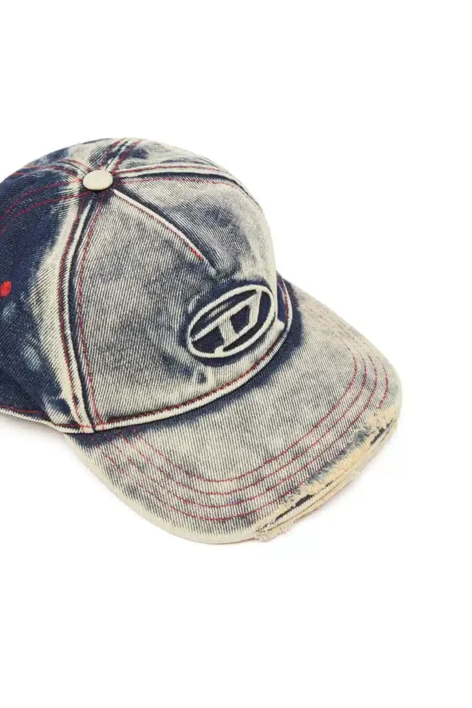 c-seymon Cappellino da baseball in denim trattato