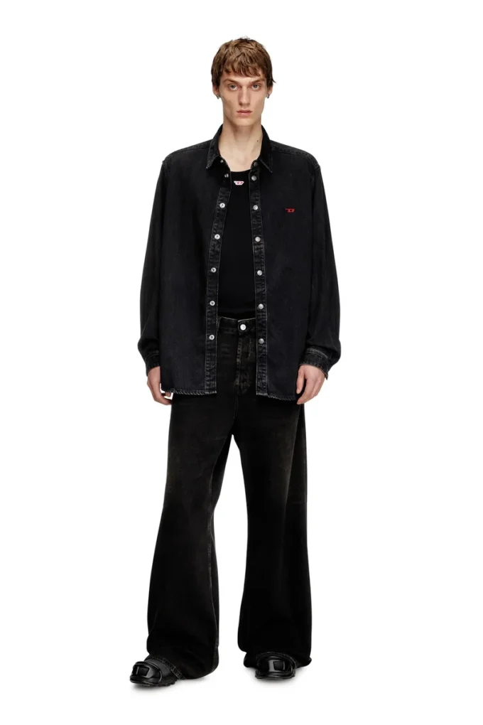 Camicia d-simply in denim Tencel
