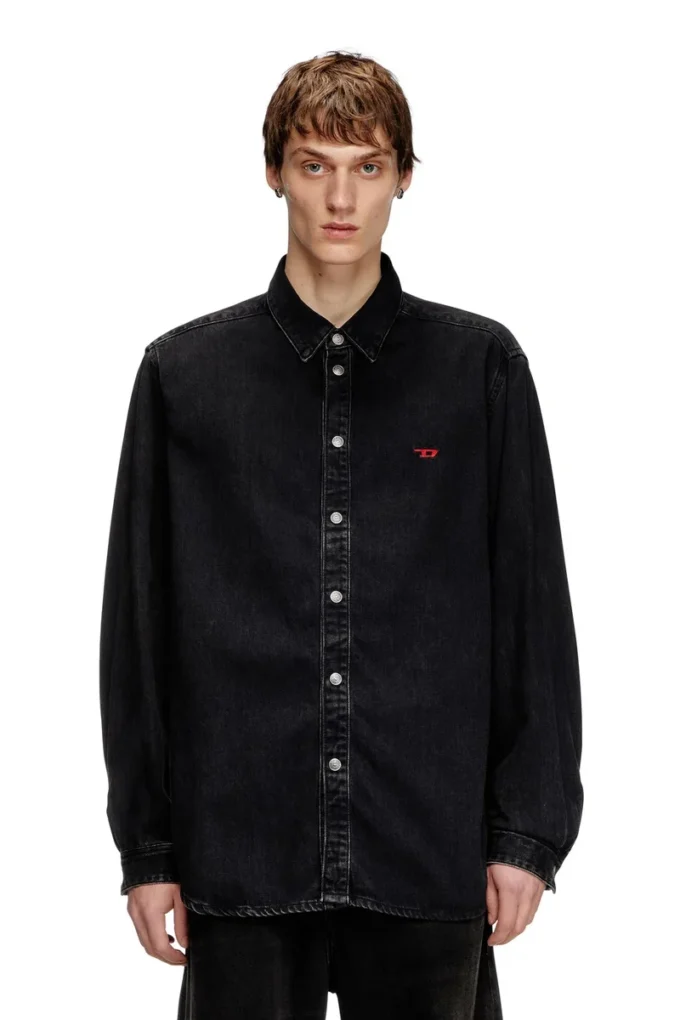 Camicia d-simply in denim Tencel