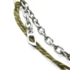 chain-d d Ciondolo con catena e cordino chain-d d Ciondolo con catena e cordino