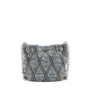 charm-d bucket s Borsa a secchiello Charm-D S-Mini in denim trapuntato argyle