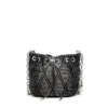 charm-d bucket s Borsa a secchiello Charm-D S-Mini in denim trapuntato trattato