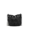 charm-d bucket s Borsa a secchiello Charm-D S-Mini in denim trapuntato trattato