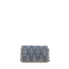 Charm-D cinturino per portafoglio Portafoglio in denim trapuntato argyle Charm-D cinturino per portafoglio Portafoglio in denim trapuntato argyle