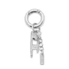 Charm-D Ciondolo con strass Ciondolo a forma di D Charm-D Ciondolo con strass Ciondolo a forma di D
