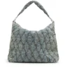 charm-d hobo Borsa hobo Charm-D-Large in denim trapuntato con motivo argyle charm-d hobo Borsa hobo Charm-D-Large in denim trapuntato con motivo argyle