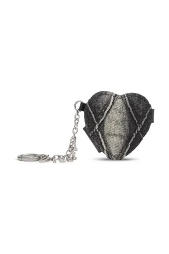 Charm-D mirror Ciondolo a specchio in denim trapuntato argyle