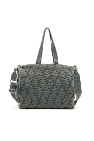charm-d shopper Borsa Charm-D-Tote in denim trapuntato Argyle