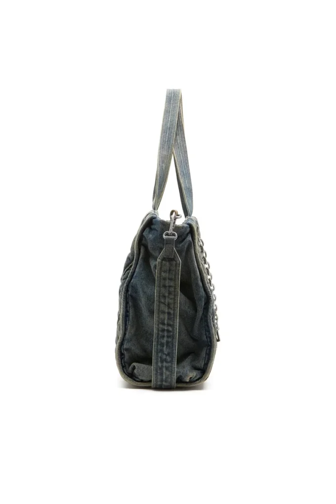 charm-d shopper Borsa Charm-D-Tote in denim trapuntato Argyle charm-d shopper Borsa Charm-D-Tote in denim trapuntato Argyle