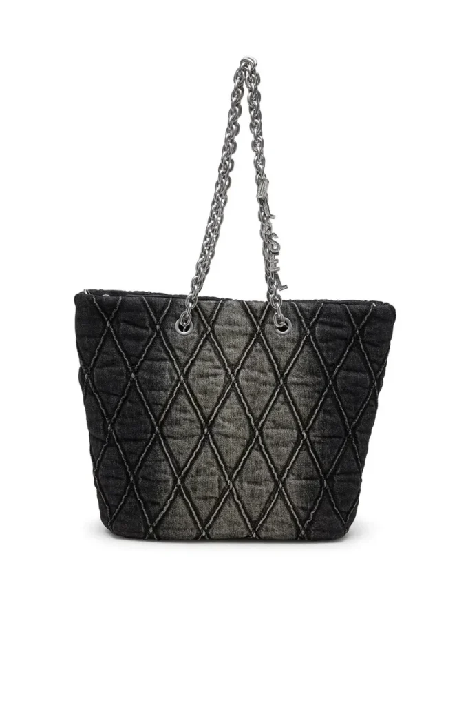 charm-d shopper m Borsa Charm-D-Tote in denim trapuntato charm-d shopper m Borsa Charm-D-Tote in denim trapuntato
