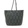 charm-d shopper m Borsa Charm-D-Tote in denim trapuntato charm-d shopper m Borsa Charm-D-Tote in denim trapuntato