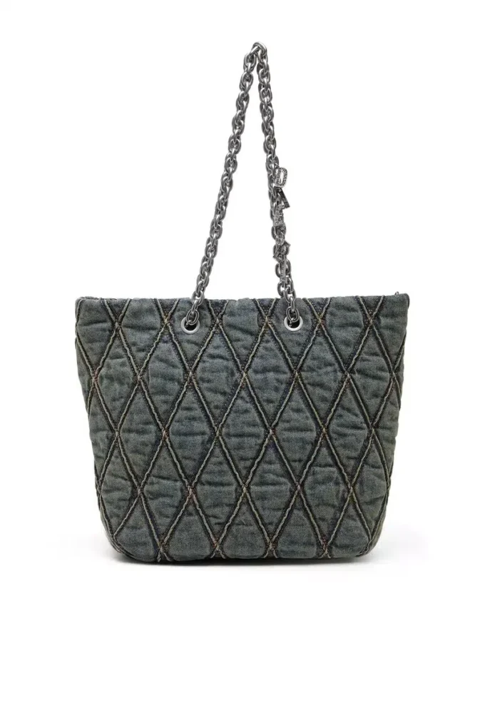 charm-d shopper m Borsa Charm-D-Tote in denim trapuntato charm-d shopper m Borsa Charm-D-Tote in denim trapuntato