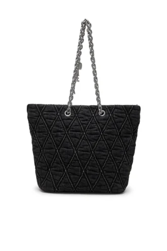 charm-d shopper m Borsa Charm-D-Tote in denim trapuntato