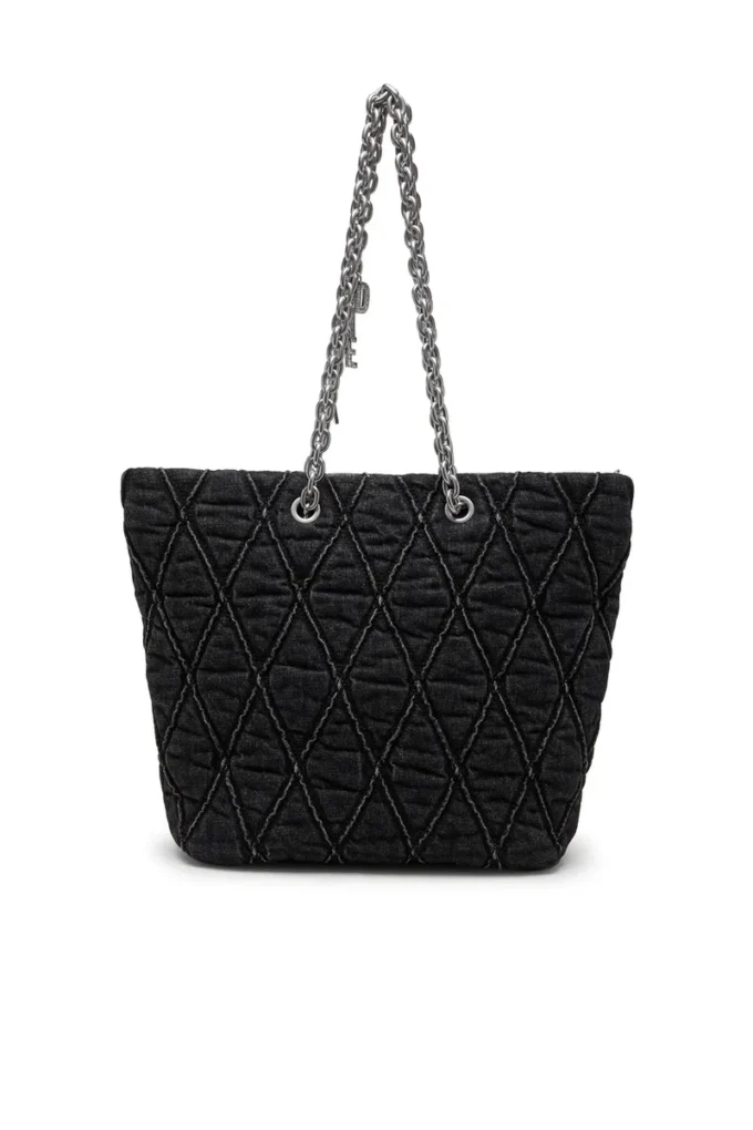 charm-d shopper m Borsa Charm-D-Tote in denim trapuntato charm-d shopper m Borsa Charm-D-Tote in denim trapuntato