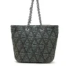 charm-d shopper m Borsa Charm-D-Tote in denim trapuntato charm-d shopper m Borsa Charm-D-Tote in denim trapuntato
